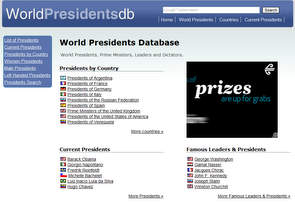 World Presidents Database